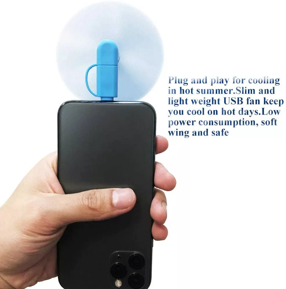 (6) Mini Cell Phone Fan for iPhone and Android - Image 2