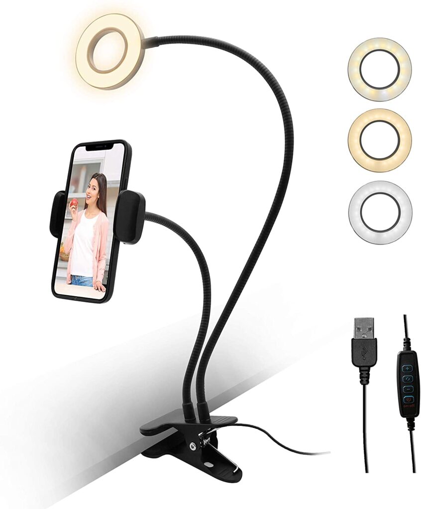 CheapCheap Selfie Ring Light with Cell Phone Holder