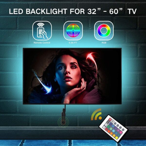 LED Lights for TV 32-60 Inch (Multicolor with Remote)