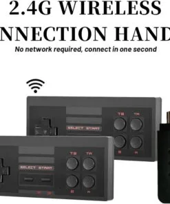 Retro Game With Wireless Controller