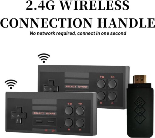 Retro Game With Wireless Controller