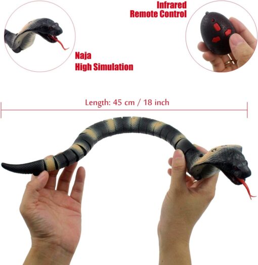 Black Cobra Snake Toy (Prank Toy) - Image 5