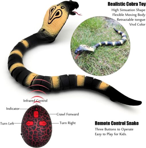 Black Cobra Snake Toy (Prank Toy) - Image 4