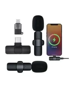 K9 2 in 1 Wireless Microphone Mic Plug & Play USB Type C & iOS