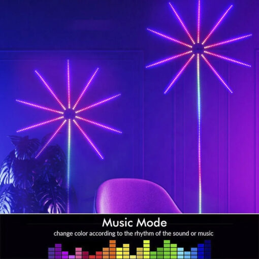 Smart App RGB Wall Fireworks Light - Image 6