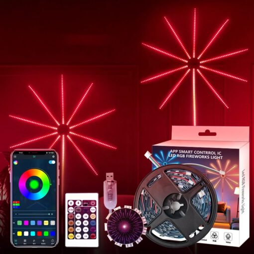 Smart App RGB Wall Fireworks Light - Image 5