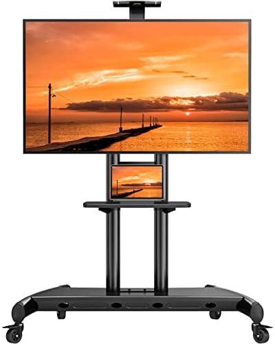 Mobile TV Cart TV Stand with Wheels for 55" - 90" Inch