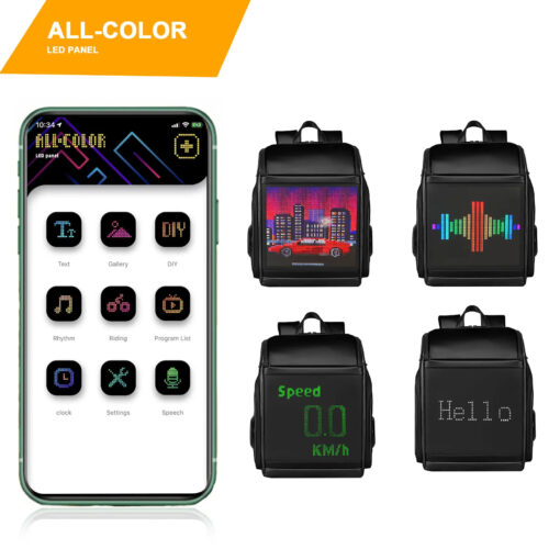 LED Backpack App Control With Bluetooth Speaker - Image 2