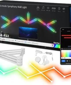 WiFi RGB LED Wall Light, Compatible with Alexa and Google