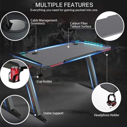 RGB Lighting Home Office Desk Gaming - 1.2 mtr - Image 3