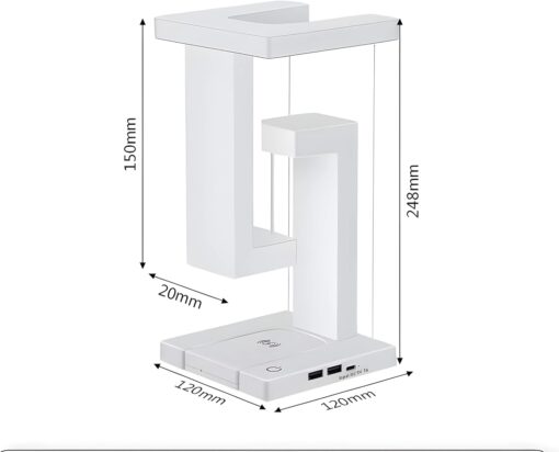 LED Anti-Gravity Desk Lamp Fast Wireless Charging - Image 5