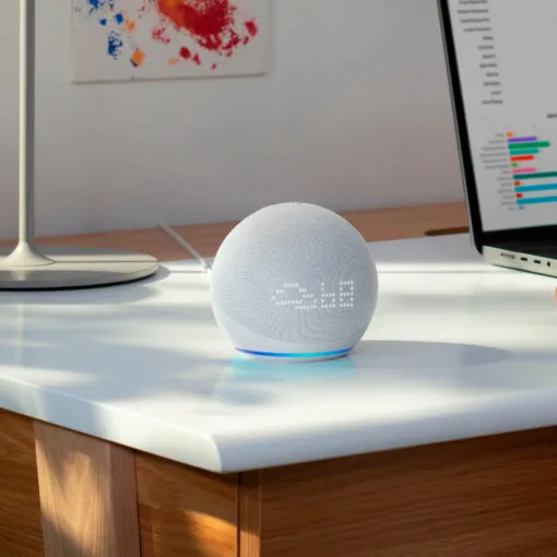 Amazon Echo Dot 5th Gen | Smart speaker with Alexa | Glacier White - Image 3