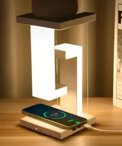 LED Anti-Gravity Desk Lamp Fast Wireless Charging