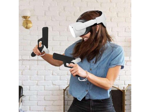 VR Game Gun Stock for Oculus Quest 2 Touch Controller Grips - Image 2