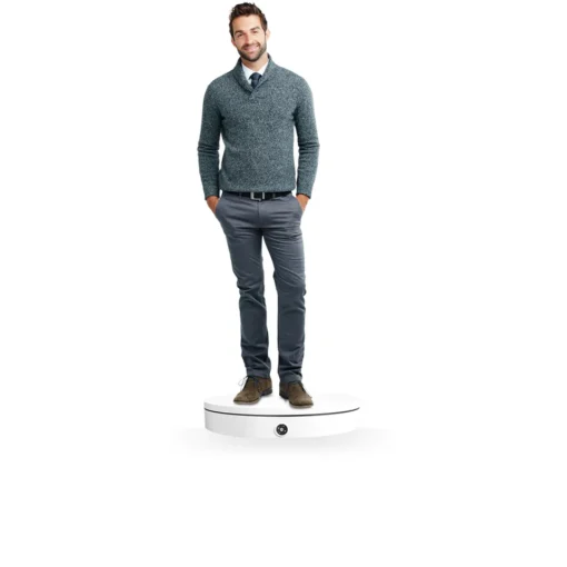 Fotoconic 45cm 100kg Load Capacity Rotating Turntable for 3D Human Scan (White) - Image 2