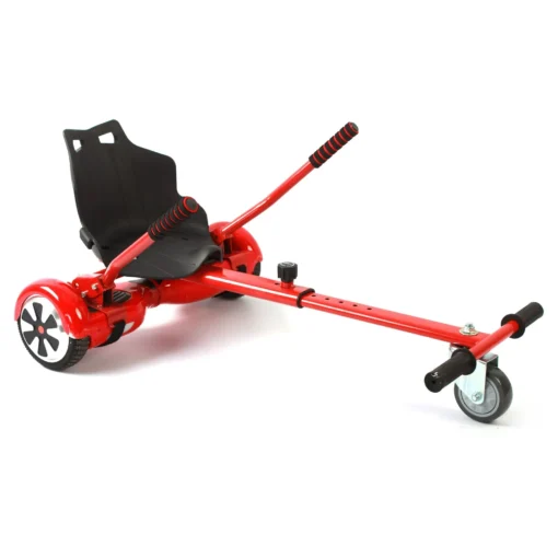 Hover Kart Go Kart Adjustable Attachment for 6.5" Hoverboard Buggy - Red