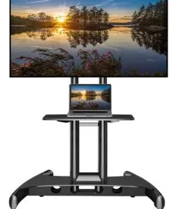 Mobile TV Cart TV Stand with Wheels for 32" - 75" Inch