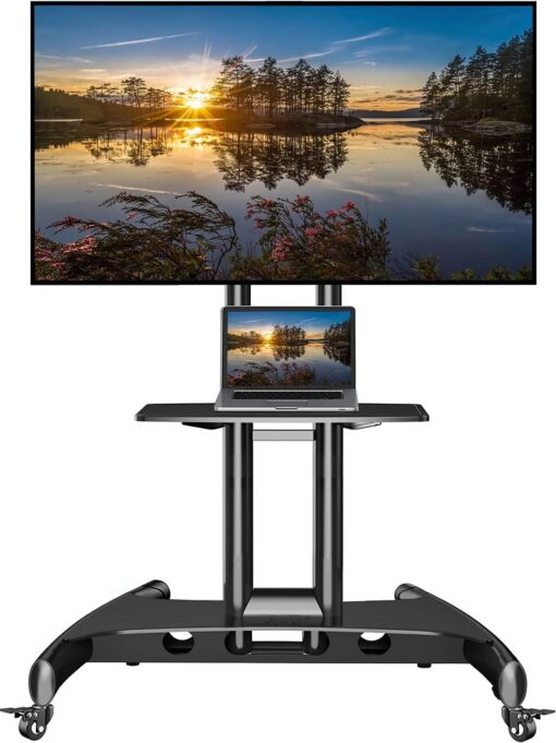 Mobile TV Cart TV Stand with Wheels for 32" - 75" Inch