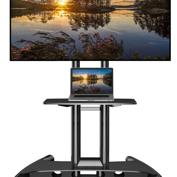 Mobile TV Cart TV Stand with Wheels for 32" - 75" Inch