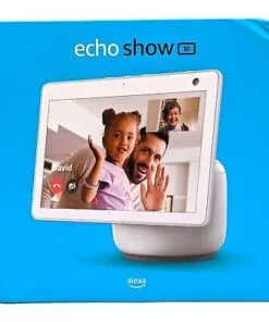 Echo Show 10 (3rd Gen) | HD smart display with premium sound, motion and Alexa | Glacier White
