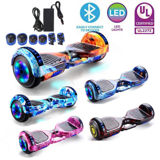 Hoverboard Bluetooth Speaker LED Self Balancing Scooter (6.5 inch)