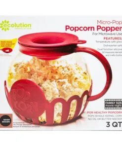 Glass Microwave Popcorn Popper