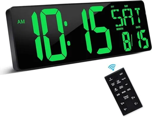Large Digital Wall Clock 16.5 Inch