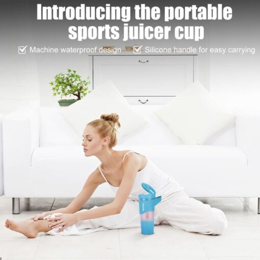 (White) Portable Blender For Shakes And Smoothies, Portable for Traveling Gym Office - Image 9