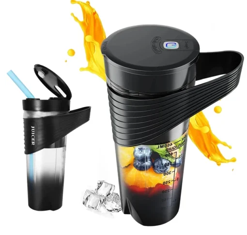 (White) Portable Blender For Shakes And Smoothies, Portable for Traveling Gym Office - Image 2