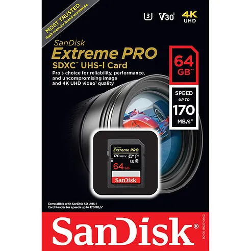 Sandisk Sd Extreme Pro 64Gb 170mb/s