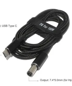 PD 100W Usb-C 18.5-20V to 7.9×0.9 Universal Laptop Cable Big Pin