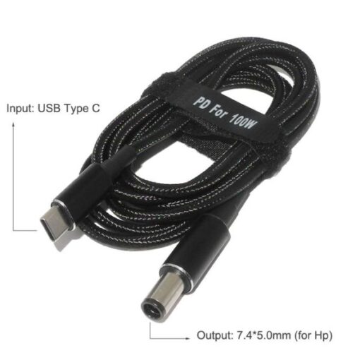 PD 100W Usb-C 18.5-20V to 7.9×0.9 Universal Laptop Cable Big Pin