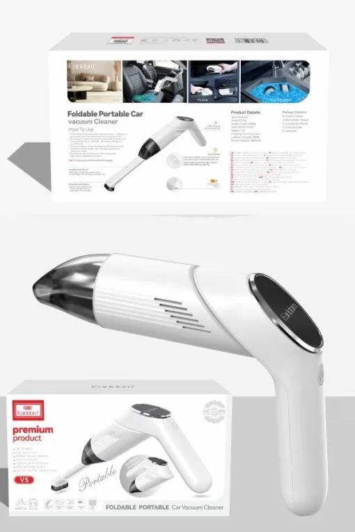 Earldom Et-V5 Foldable Portable Car Vacuum Cleaner