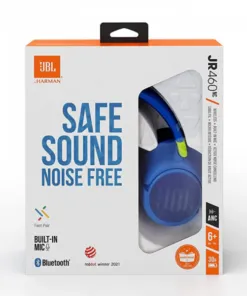 Jbl Jr 460Nc Wireless Noise Cancelling Kids Headphones Blue