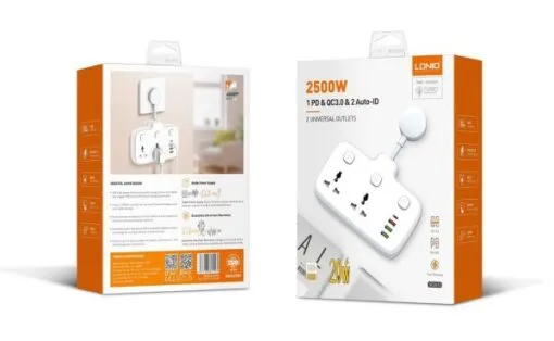 Ldnio Sc2413 2 Universal Outlet Power Sockets