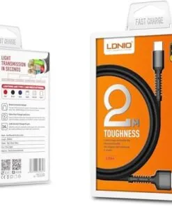 Ldnio USB C TO C Data Cable Support 65W Charger 2M