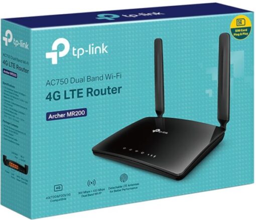 Tp Link Ac750 MR200 4G Router With Sim