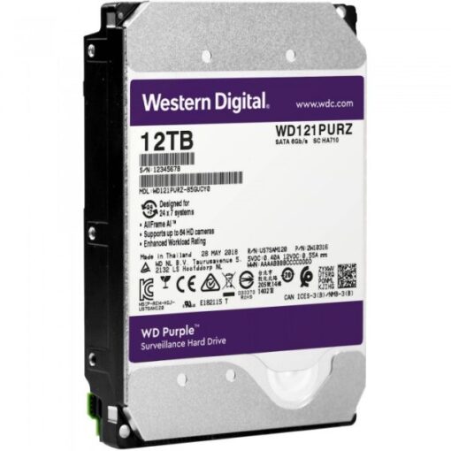 WD Purple Surveillance HDD (CCTV) 12TB - Image 2