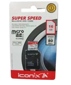 Iconix MicroSD Card 16gb 80mb/s