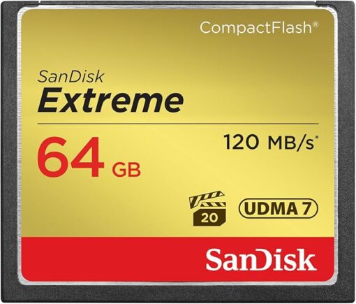 SanDisk Extreme CompactFlash Card 64Gb 120mb/s - Image 2