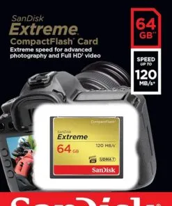 SanDisk Extreme CompactFlash Card 64Gb 120mb/s