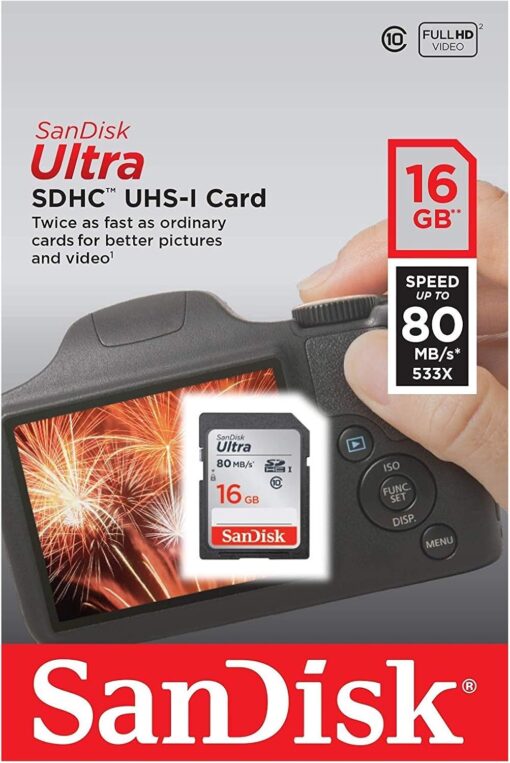 SanDisk Ultra Sdhc Card 16gb 80mb/s