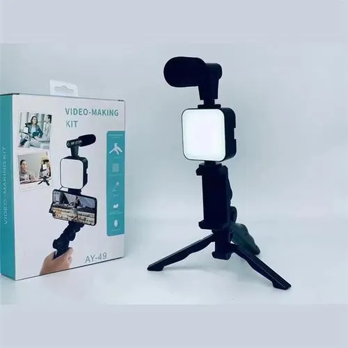 AY-49 Video Making Kit Vlogging Tripod - Image 2