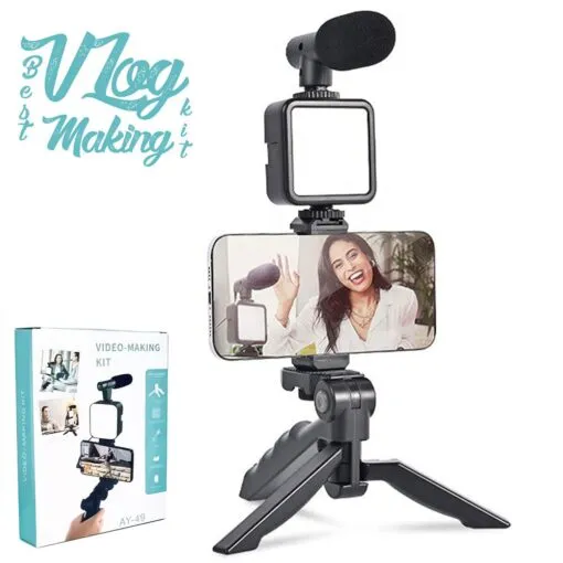 AY-49 Video Making Kit Vlogging Tripod - Image 3