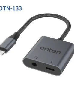 Onten Otn-133 2 in 1 Lightning to 3.5mm Adapter