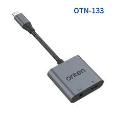 Onten Otn-133 2 in 1 Lightning to 3.5mm Adapter - Image 3
