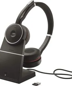 Jabra HSC040W Evolve 75 Wireless Headset with Charging Stand