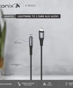Iconix AX2212 Lightning 3.5 Aux Audio Jack