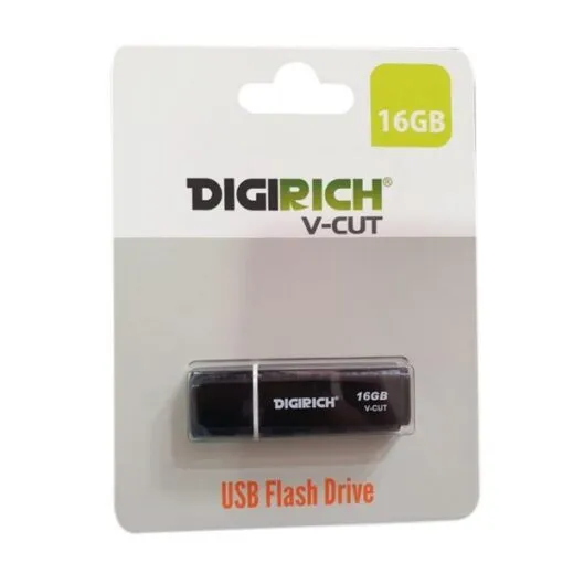 Digirich V-Cut Flash Drive 16Gb Black