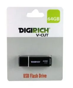 Digirich V-Cut Flash Drive 64Gb Black